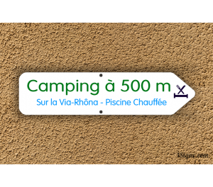 Panneau directionnel - Camping