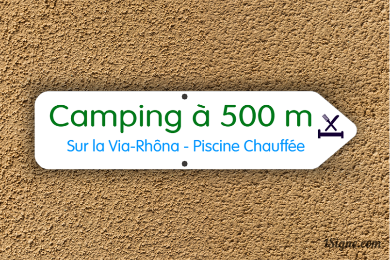 Panneau directionnel - Camping