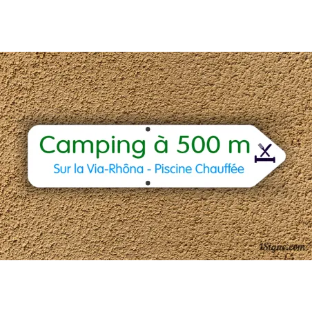 Panneau directionnel - Camping