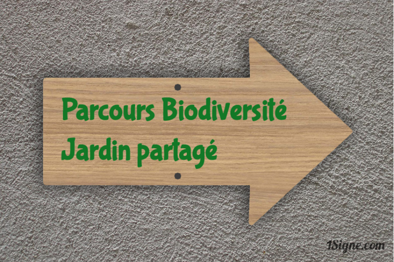 Panneau directionnel - Jardin partagé