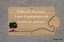 Plaque commémorative - Arbre du souvenir à personnaliser | 1Signe by Pic Bois