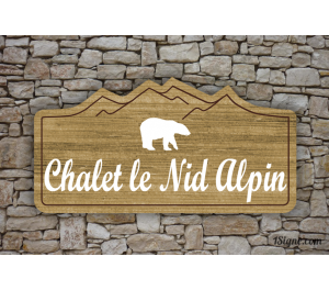 Enseigne - Devanture - Chalet Nid Alpin