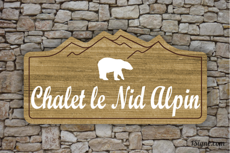 Enseigne - Devanture - Chalet Nid Alpin