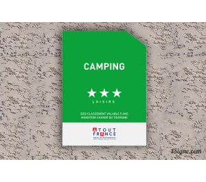 Panonceau de classement Camping Loisirs