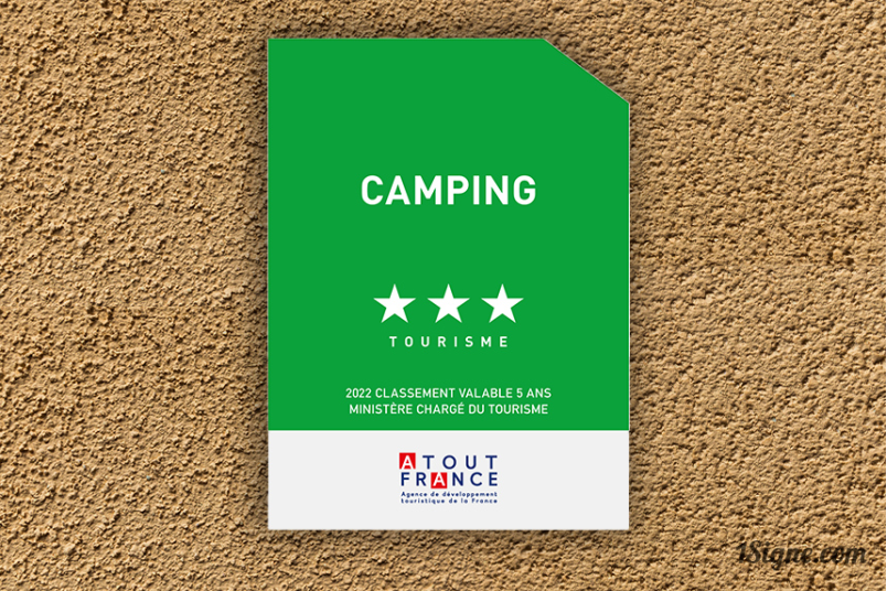 Panonceau de classement Camping Tourisme