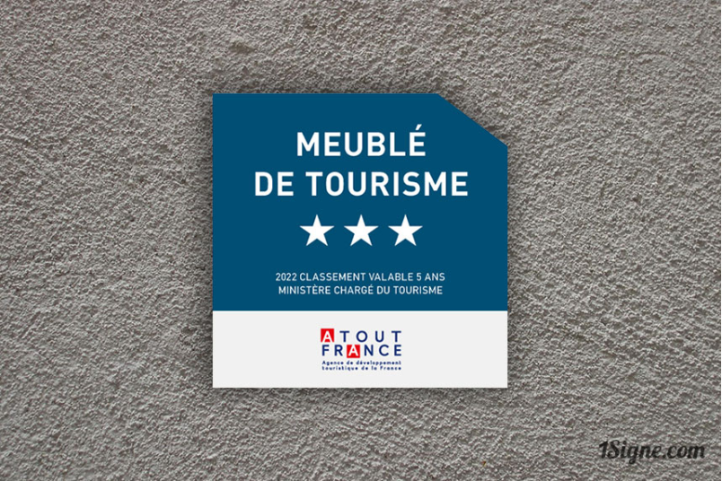 Panonceau de classement Meublés de tourisme