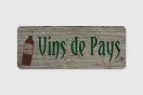 Enseigne rayon - Vins de pays personnalisée | 1Signe by Pic Bois