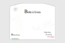 Boîte à livres - version sur support personnalisable | Signe par Pic Bois