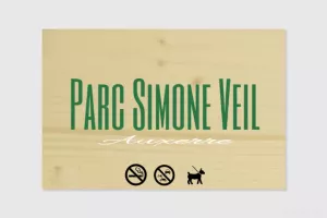 Panneau Espaces verts - Refuge de biodiversité | 1Signe by Pic Bois
