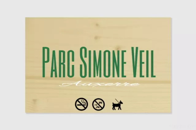 Panneau Espaces verts - Refuge de biodiversité | 1Signe by Pic Bois