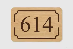 Numéro de maison personnalisé -  Montagne | 1Signe