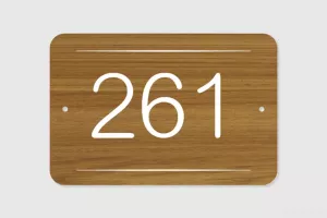 Numéro de maison - Lignes horizontales
