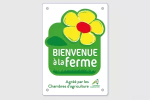 Panonceau d'agrément Bienvenue à la ferme