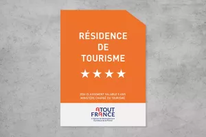 Panonceau de classement Résidences de tourisme | 1Signe by Pic Bois