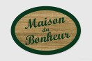 Plaque de maison personnalisée - Bonheur | 1Signe by Pic Bois