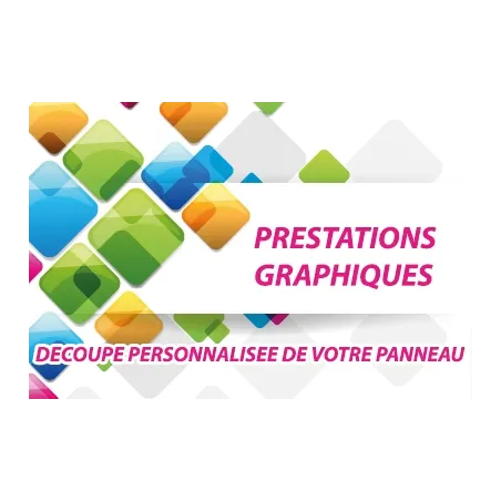 Prestation graphique - Découpe extérieure personnalisée