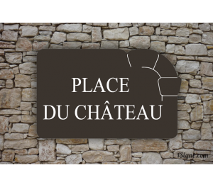 Plaque de rue Thématic Château