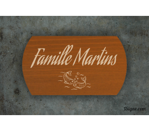 Plaque de maison - Famille Martin