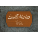 Plaque de maison - Famille Martin
