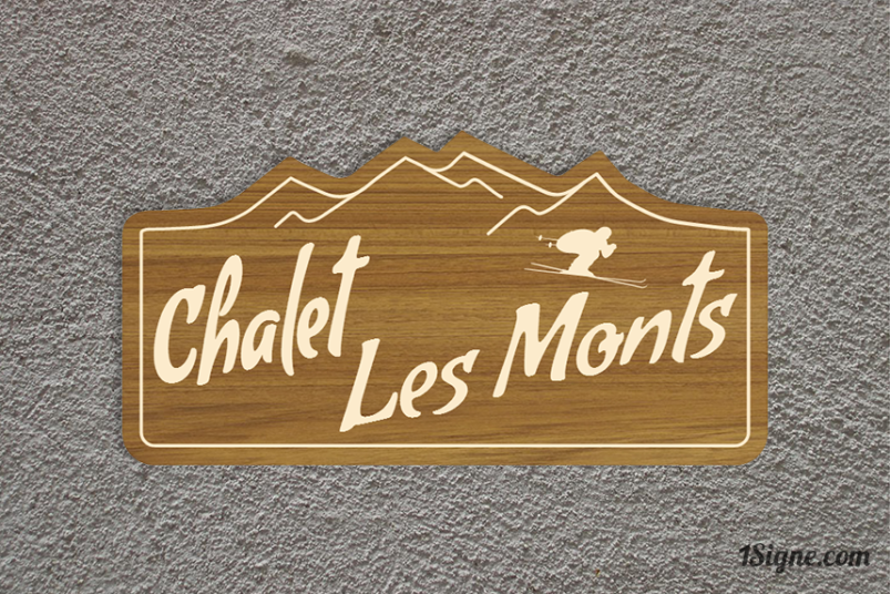 Plaque de maison - Chalet