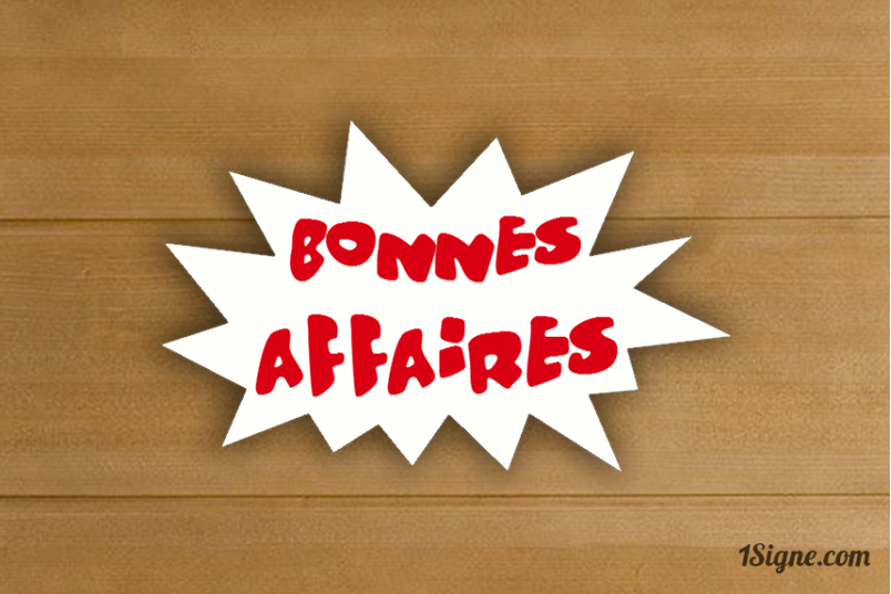 Enseigne rayon - Bonnes affaires