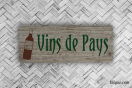 Enseigne rayon - Vins de pays personnalisée | 1Signe by Pic Bois