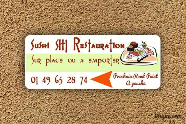 Pré-enseigne - Restaurant personnalisée | 1Signe by Pic Bois