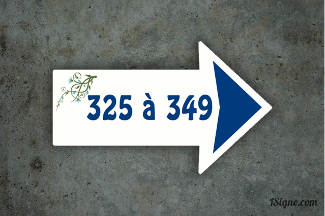Panneau personnalisé Numéro d'emplacement Directionnel| 1Signe by Pic Bois