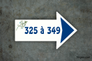 Panneau personnalisé Numéro d'emplacement Directionnel| 1Signe by Pic Bois