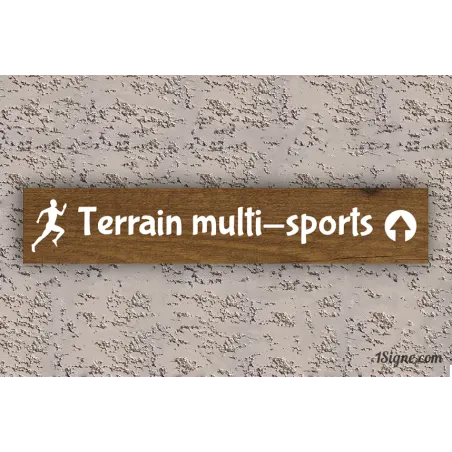 Camping - Panneau directionnel - Terrain multi-sports