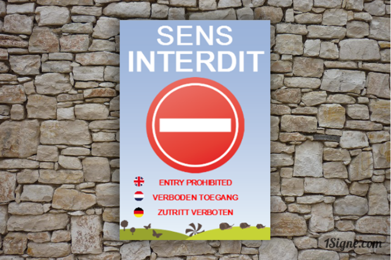 Camping - Sens interdit - Ludique Campagne