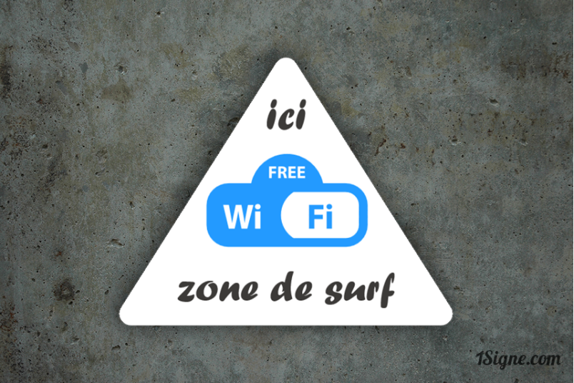 Camping - Panneau Zone Wifi