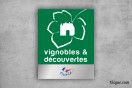 Plaque - Label Vignobles & découvertes | 1Signe by Pic Bois