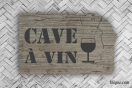 Plaque de porte personnalisée - Cave à vin | 1Signe by Pic Bois
