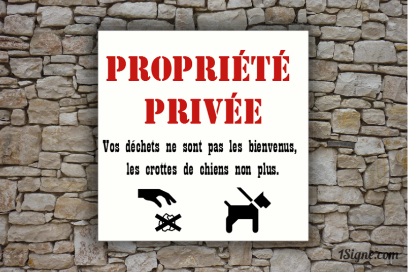 Plaque de maison - Privé