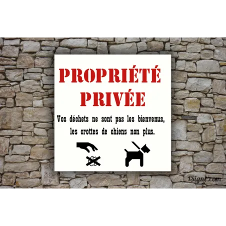 Plaque de maison - Privé