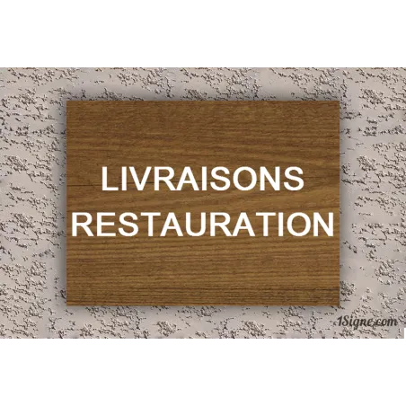 Plaque d'information - Livraisons