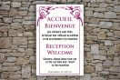 Panneau personnalisé Plaque d'information - Accueil Camping| 1Signe by Pic Bois