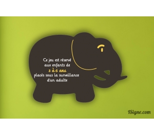 Panneau Aire de jeu - Compact Elephant