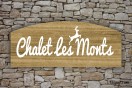 Enseigne - Devanture - Chalet Les Monts personnalisée | 1Signe by Pic Bois