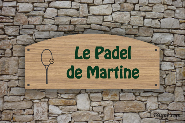 Enseigne - Devanture - Padel à personnaliser | 1Signe by Pic Bois