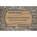 Camping - Accueil-Réception - Gravure Vagues
